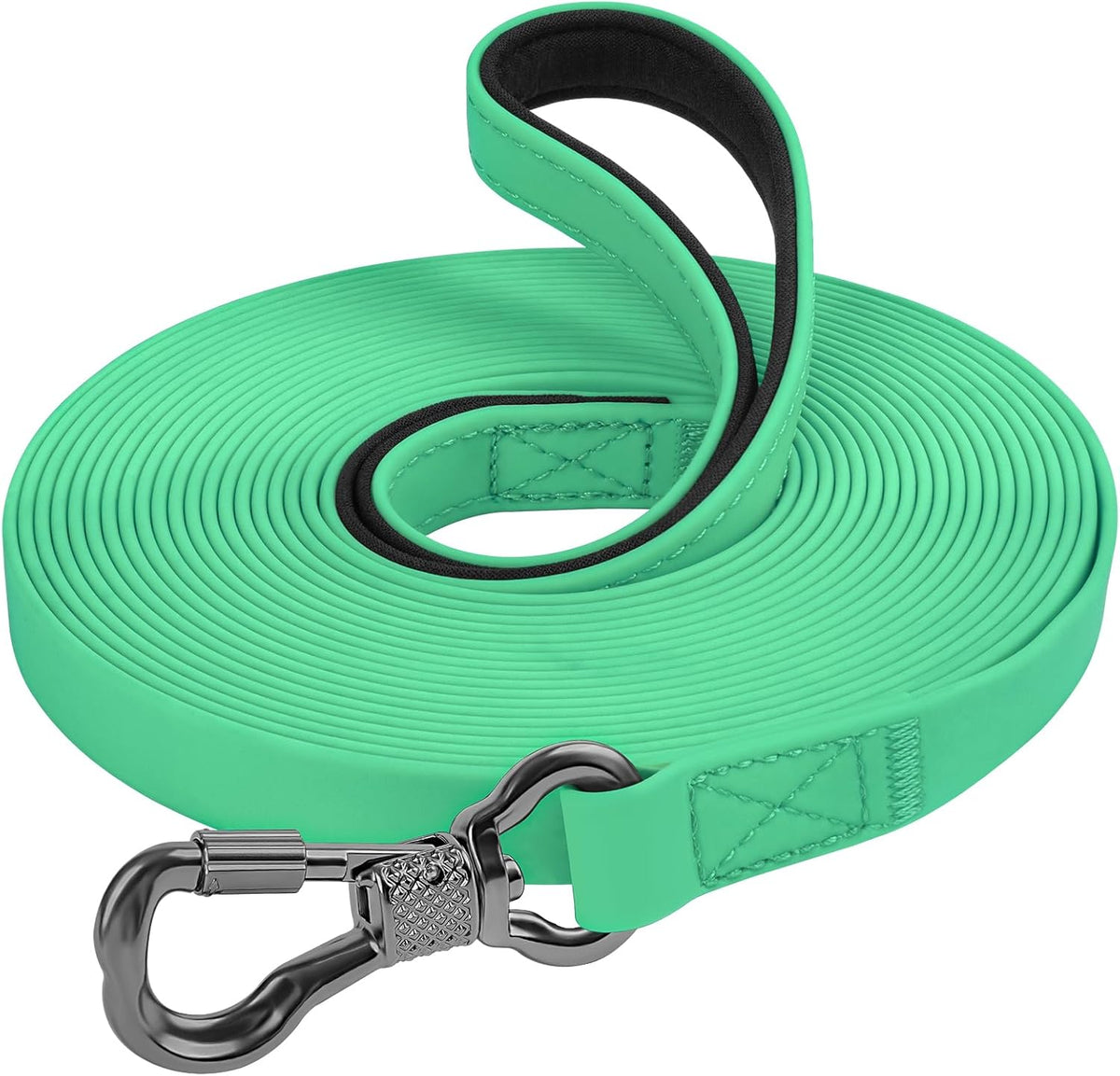 XiaZ Long Leash for Dogs Waterproof, Training Long Line Lead with Padded Handle for Large Medium Small Dogs Outside Walking, Playing, Camping, or Yard (30FT, Olive) - Image 9