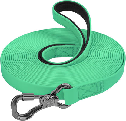 XiaZ Long Leash for Dogs Waterproof, Training Long Line Lead with Padded Handle for Large Medium Small Dogs Outside Walking, Playing, Camping, or Yard (30FT, Olive) - Image 9