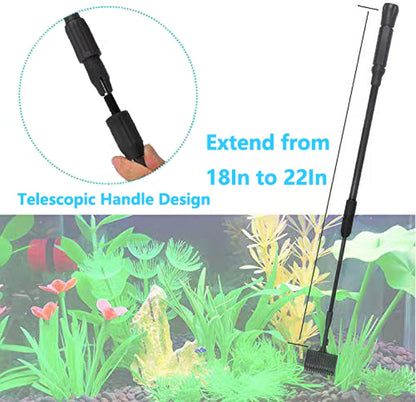 Carefree Fish premium fine mesh fish net attachment attached to long handle.