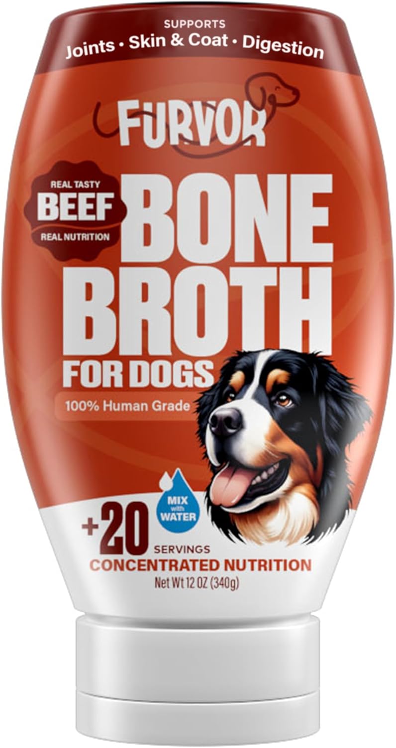 Beef Bone Broth Concentrate for Dogs - Collagen Protein Supplement - Digestion, Mobility, Coat, Immune System, Joints - Healthy Dog Food Gravy Topper - Human Grade, Made in USA (16 oz, 30 Servings) - Image 11