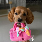 Close up of scarf on Barkin Bag plush toy