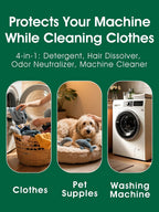 Washing machine with Seedshub hair dissolving powder