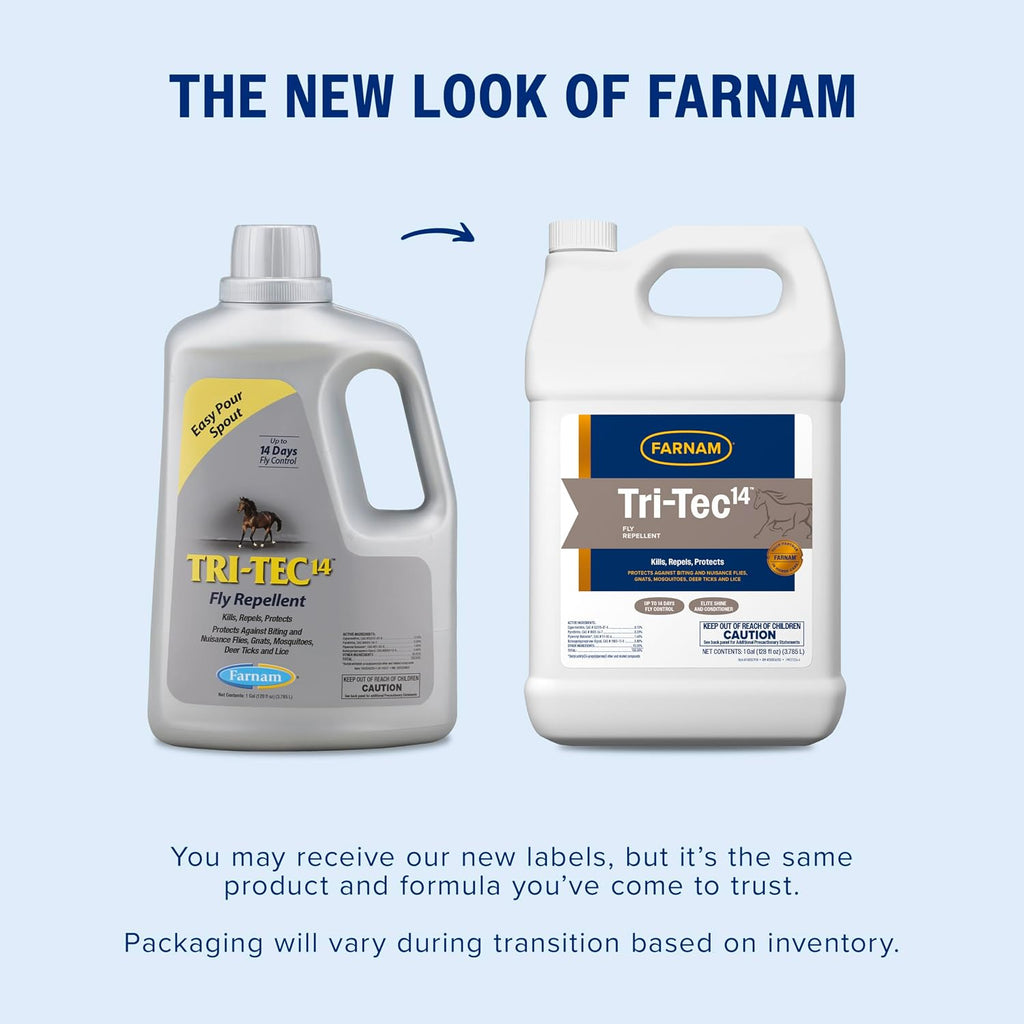 Farnam Tri-Tec 14 insect repellent container back label view