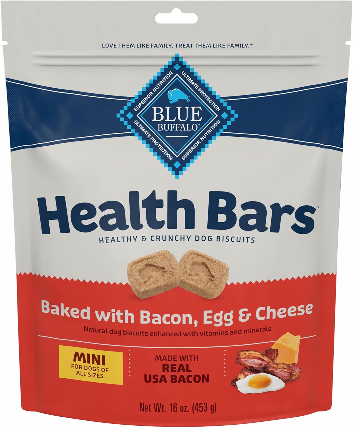Blue Buffalo Mini Health Bars Apples & Yogurt Crunchy Dog Biscuits, Bite-Sized for Training, Oven-Baked with Real Apples & Natural Ingredients, Healthy Dog Treats, 16 oz. - Image 11