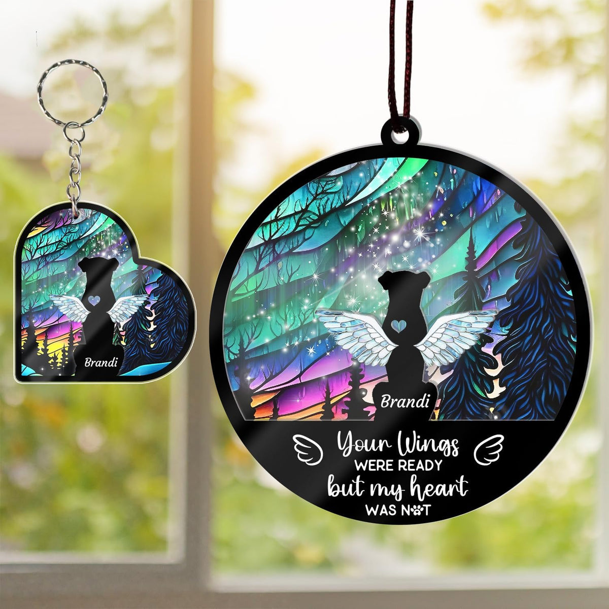 Custom Cat Memorial Suncatcher, Personalized with Name and Breed, Loss of Pet Sympathy Gift for Cat Lovers, Stained Glass Look Acrylic Ornament - Image 11