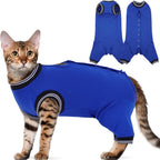 Yternal anti-lick recovery suit for female cats gray