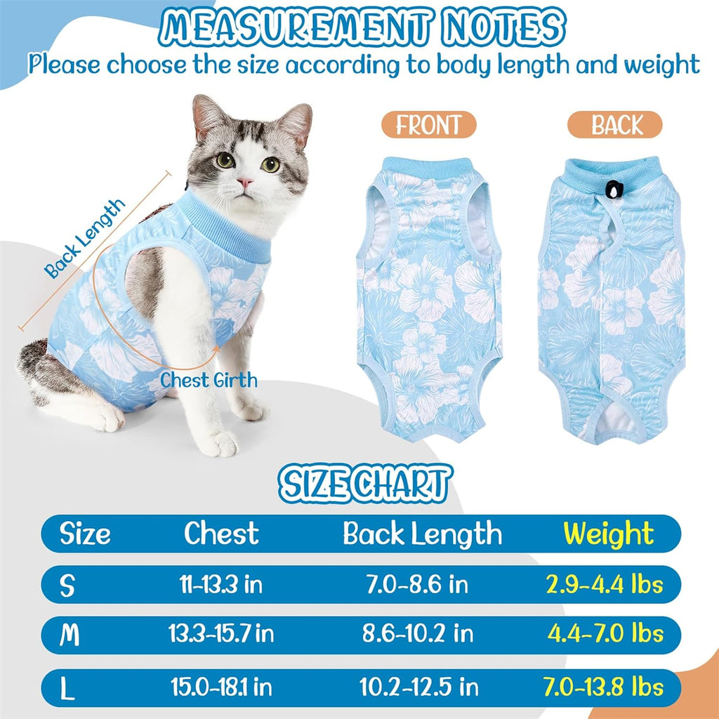 SlowTon surgical onesie for cats side profile