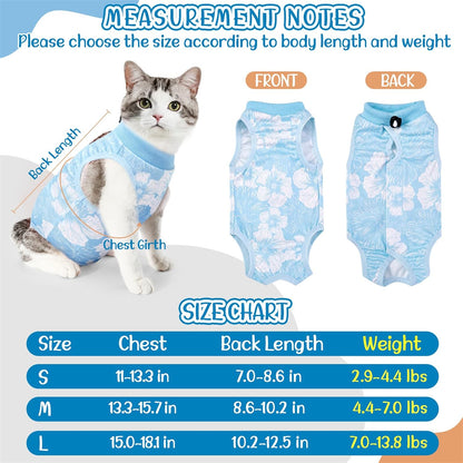 SlowTon surgical onesie for cats side profile