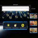 High output twenty four watt reptile terrarium light with specialized alloy reflector.