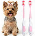 Small Dog Toothbrush, Puppy & Cat Tooth Brushing Kit, Ultra Soft Head Teeth Brush for Kitten & Tiny to Medium Pet, Doggy Toothbrushes Deep Dental Clean, 1 PCS, Pink - Image 10