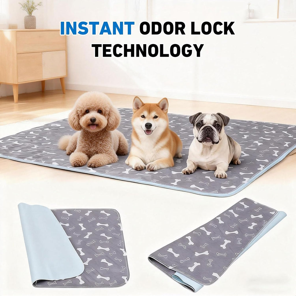Close up of Eqexutir reusable dog training mat texture