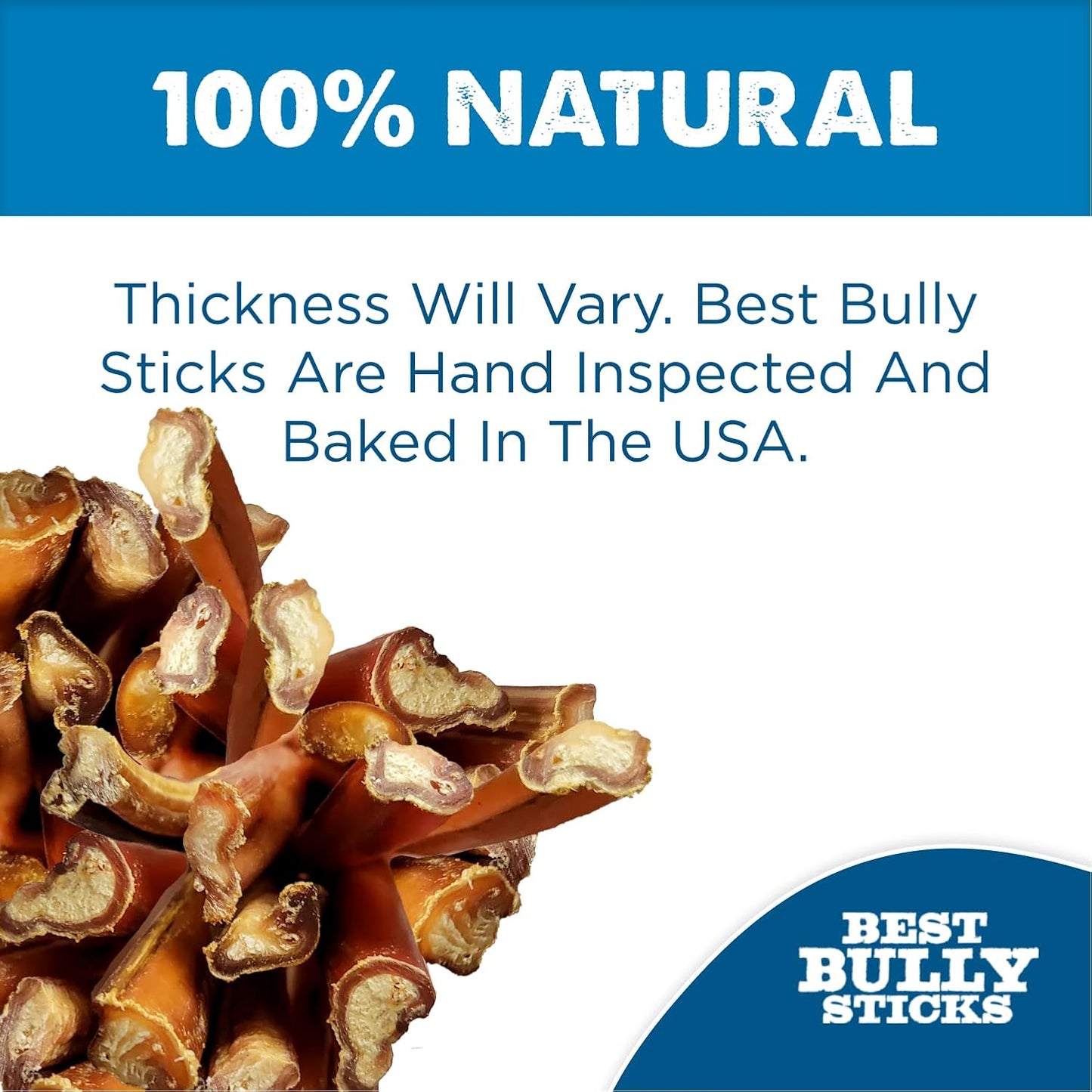 Best Bully Sticks eight ounce pack single ingredient rawhide free dog treats