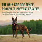SpotOn wireless dog fence application interface showing custom boundary mapping on a smartphone screen.