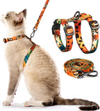 Cat Harness and Leash Set - Escape Proof Adjustable Cat Harness, Comfortable Soft Lightweight, Use Safe & Easy, Walking Travel Kitten Harness for Small Medium Large Cats (Hawaii Green) - Image 15