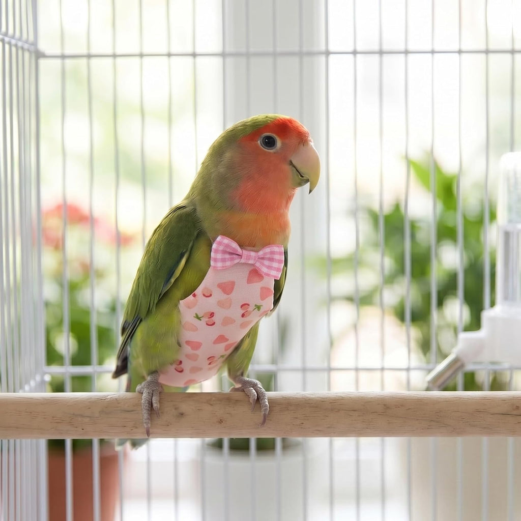 Skrfren budgie flight suit bow detail