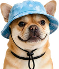 HDKUW dog bucket hat front view with ear holes