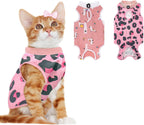 Coppthinktu 2 PCS Cat Recovery Suit for Spay Abdominal Wounds Cat Onesie for Cats After Surgery Recovery Suit Female Breathable E-Collar Alternative Kitten Onesie Anti Licking Small - Image 14