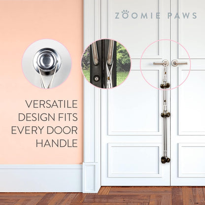 Adjustable clasp detail of Zoomie Paws dog training bell