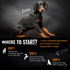 Loud crisp sound dog behaviour reward clicker with magnetic clasp