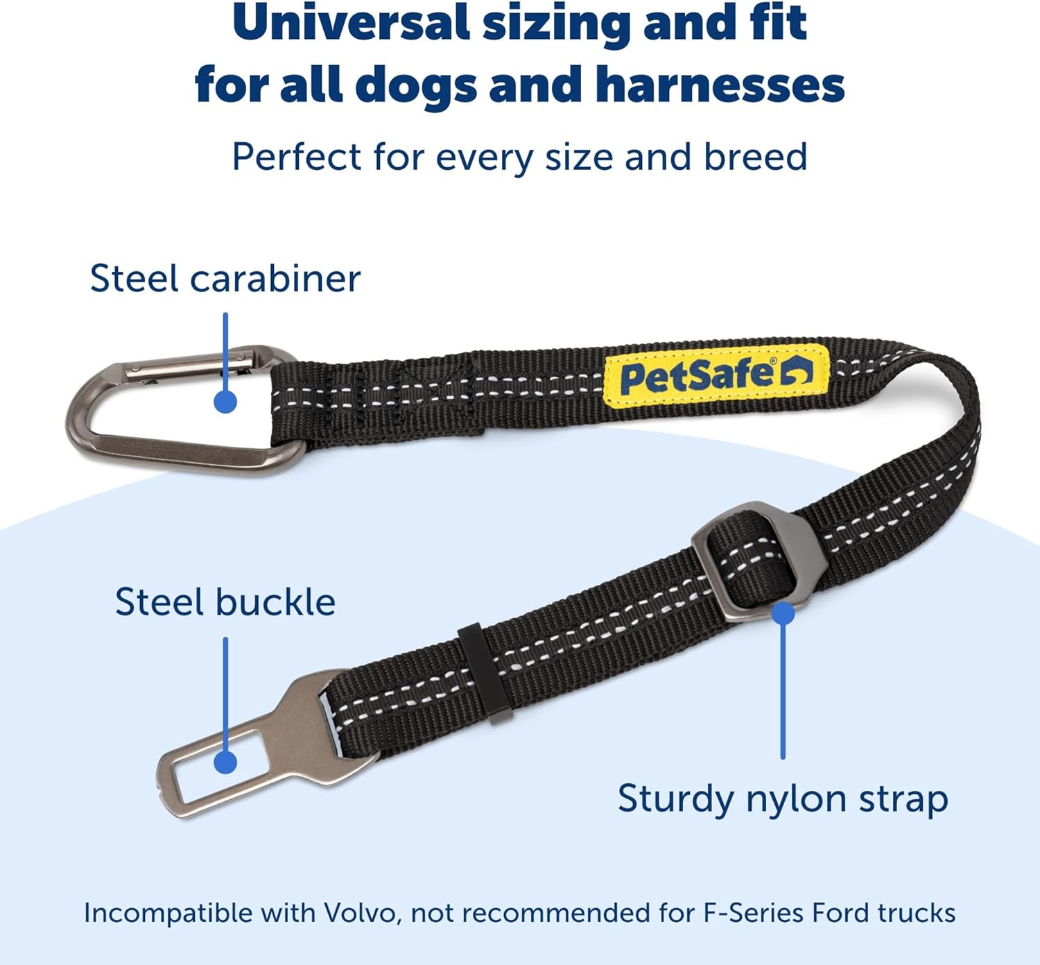 Adjustable nylon strap of PetSafe dog tether