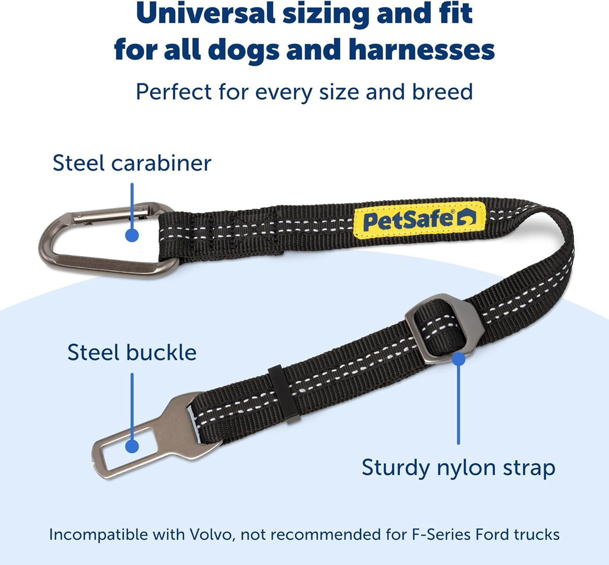 Adjustable nylon strap of PetSafe dog tether