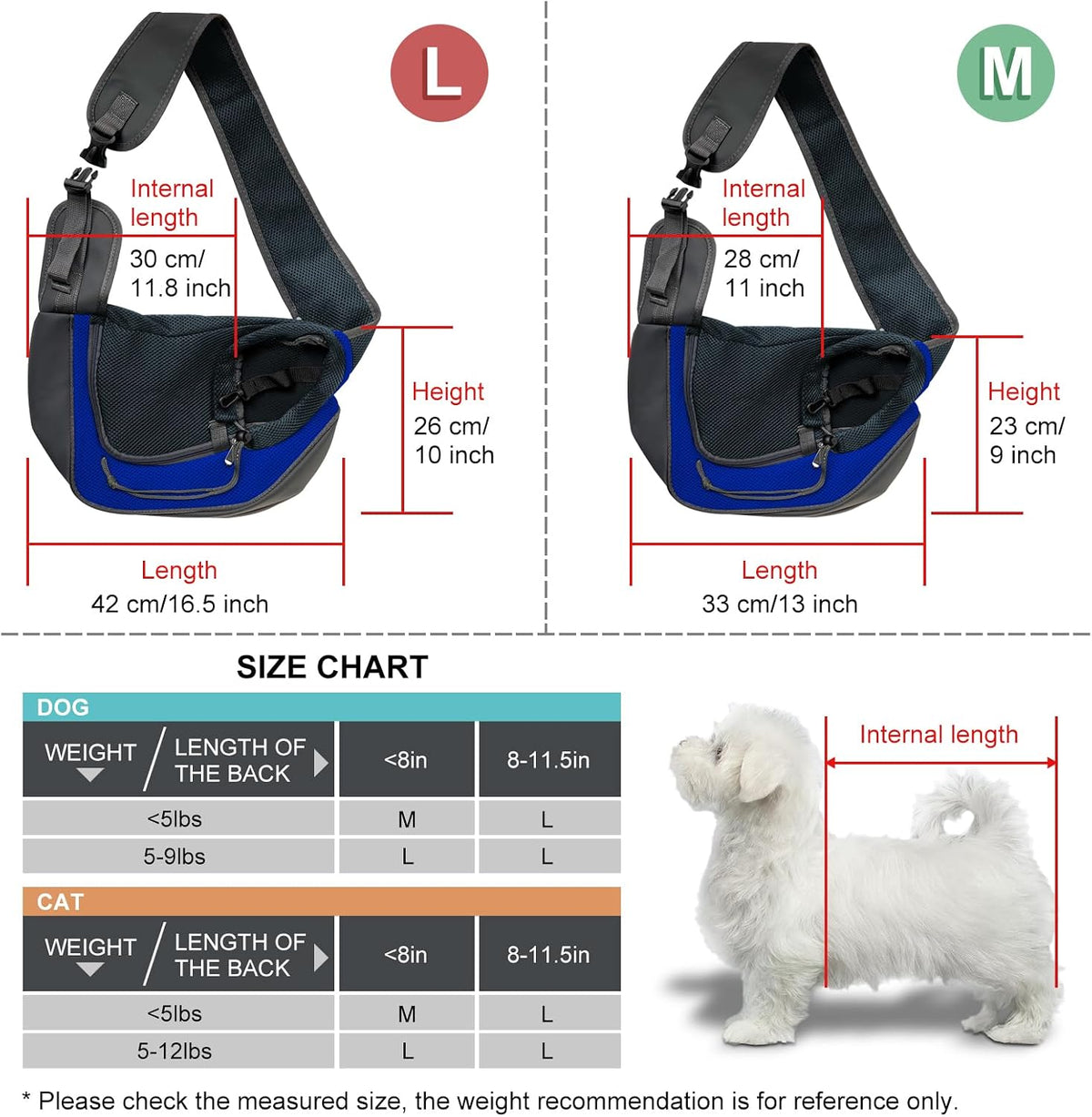 Pucewmy breathable mesh dog sling carrier side angle