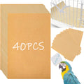 40PCS Gravel Liner Paper for Bird Cage,11x17 In Bird cage Liner Paper-Gravel Paper Special for Bird Cage in Sea Sand,Parrot Cage Sandpapers Cushion Pad Pet Bedding Accessories (40PCS 11 x 17 Inch) - Image 1