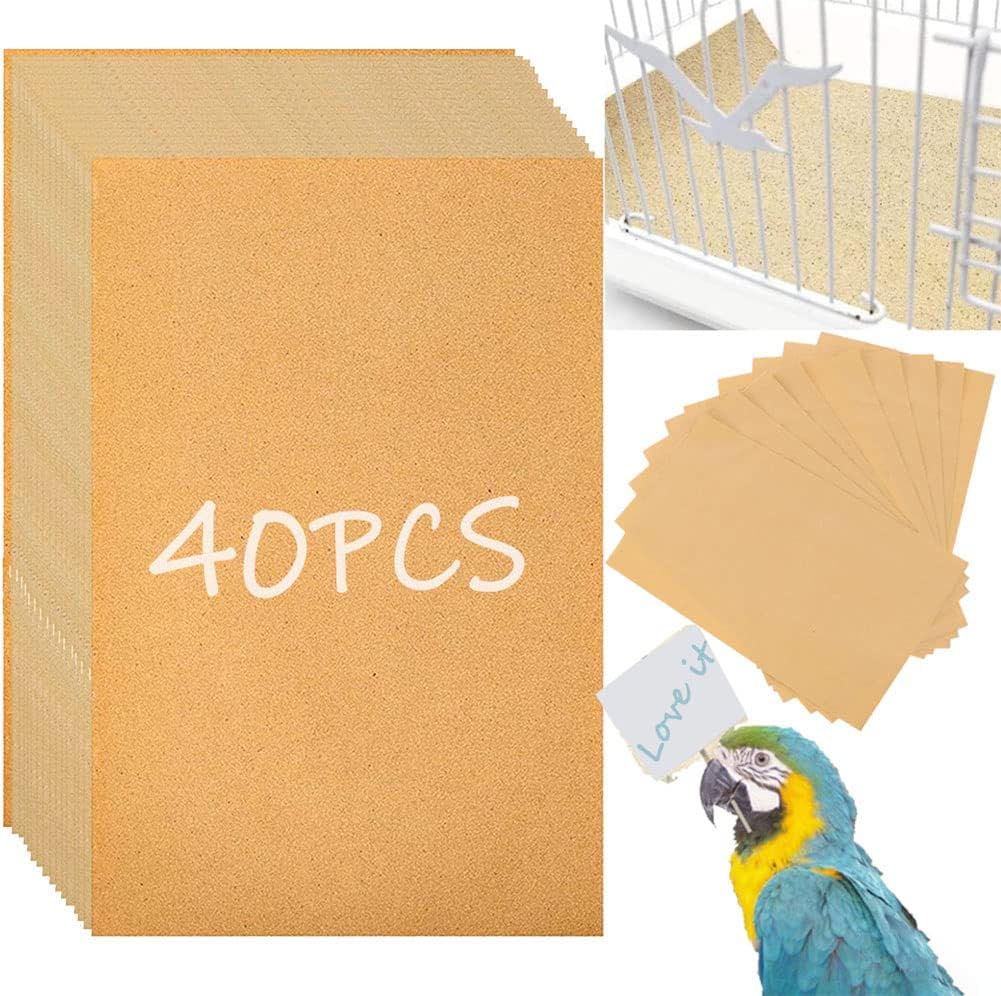 Birheatry gravel liner paper for bird cage front view