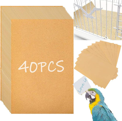 Birheatry gravel liner paper for bird cage front view