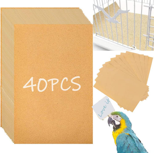 Birheatry gravel liner paper for bird cage front view