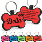 Dog Tags Personalized for Pets Silicone Dog Tag Dog Name Tags Personalized Dog Tags Custom Dog Tags Dog ID Tags Personalized Silent Dog Tag Engraved with Any Text (Pink Bone) - Image 15