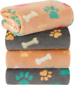LINENLUX 1 Pack 3 Blankets Super Soft Fluffy Premium Fleece Dog Blankets for Puppy Cat Pet Blanket Flannel Throw Warm Sleep Dog Paw-3pcs 23x16 inch - Image 9