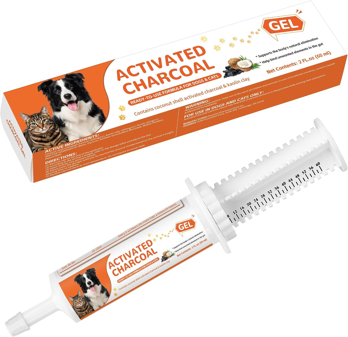 Activated Charcoal Paste for Dogs & Cats - 30 ml First Aid for Pet Poison Emergency, Toxin Absorber for Digestive Health, Easy-Use Paste for Puppy & Kitten, Home & Travel Essential - Image 9