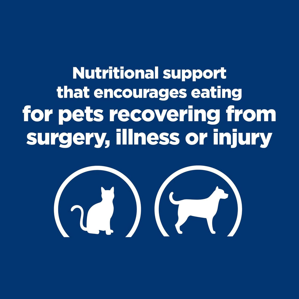 Veterarian recommended urgent care soft smooth texture cat and dog food