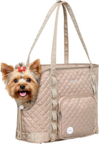 Pecute Dog Purse Carrier, Dog Carrier with Pockets for Small Dogs, Fits Dogs 5 lbs to 9 lbs, Cat and Puppies Tote Bag, Outing, Travel, Vet, Black - Image 11