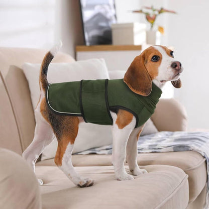 Size chart visual for Idomik dog anxiety vest