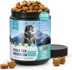 Plbkcts natural flea and tick chews for cats front view