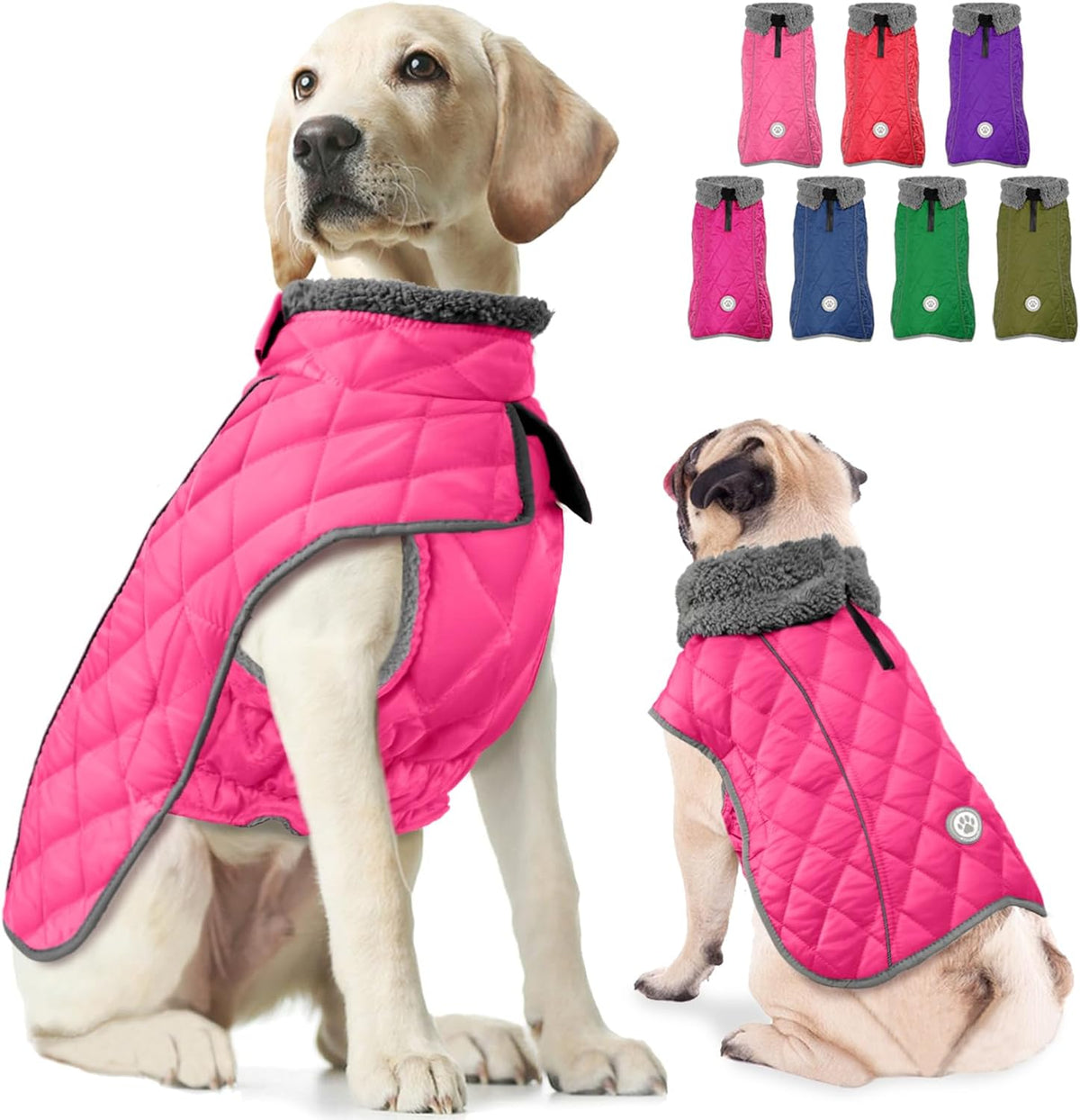 Fragralley Dog Winter Coat, Waterproof Windproof Reflective Fleece Jacket with Harness Hole, Warm Snow Vest for Small Medium Large Dogs, Ideal Gifts - Image 12