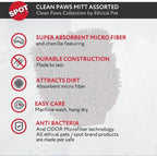 SPOT Clean Paws Chenille Microfiber Dog Towel Mitt - Super Absorbent, Quick-Drying, Washable, Double-Sided Glove for Wet Paws & Body, Durable, Odor-Free, Gently Massages & Dries, 9.5in x 7in - Image 10