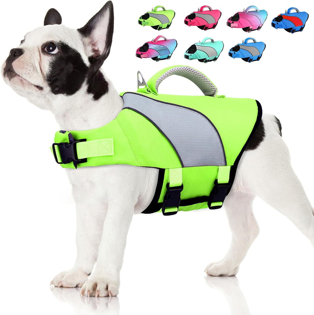 Doglay dog life jacket front view high buoyancy swimming safety vest