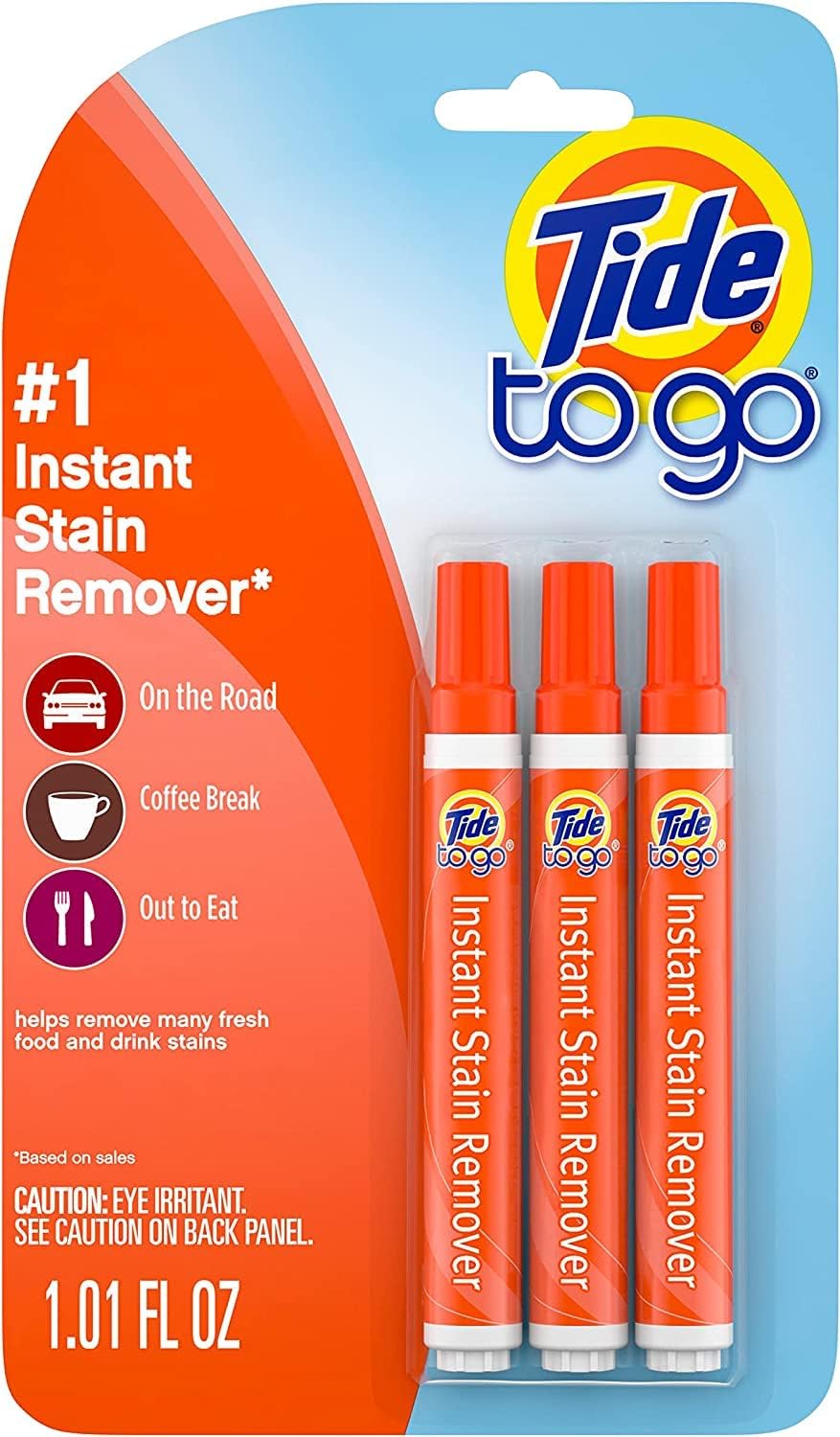 Tide Pen Stain Remover for Clothes, Tide To Go Pen, Instant Stain Remover Pen & Spot Cleaner, Portable & Travel-Friendly, 3 Count (Pack of 1) - Image 10