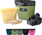Dog Treat Pouch for Training,2 Cup Capacity with Silicone Liner for Dry or Wet Food,Fanny Pack for Dog Walking and Puppy Rewards,Hands-Free Adjustable Waist Carry Bag (Black) - Image 11