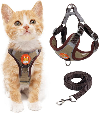 Cat & Dog Vest Harness - All Weather Mesh, Reflective Strap, Step-in Adjustable for Small Cats & Dogs (Red, XS) - Image 14
