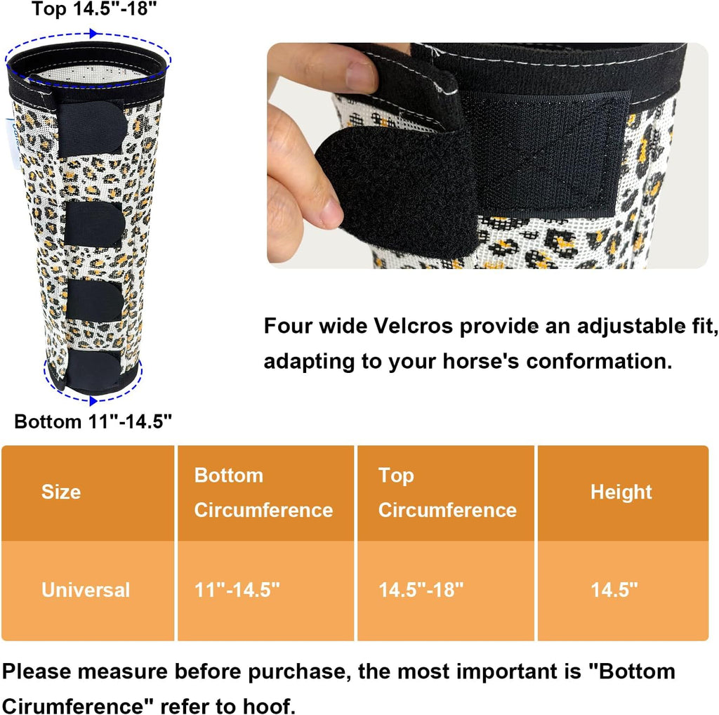 OAHELAKE protective equine socks designed to prevent horse leg stomping