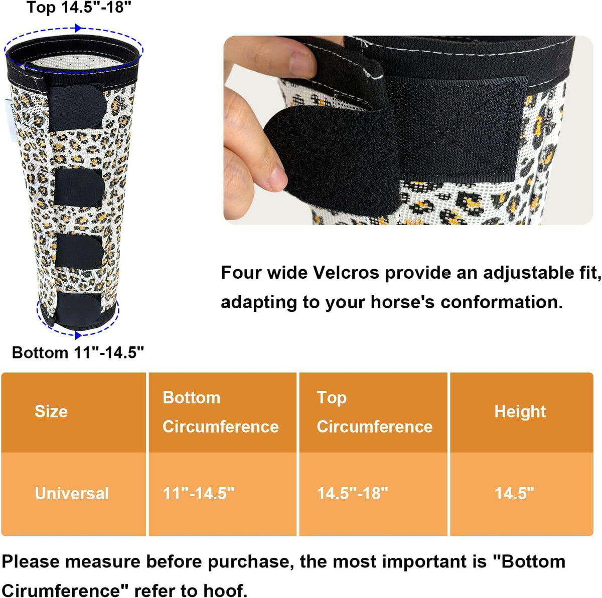 OAHELAKE protective equine socks designed to prevent horse leg stomping