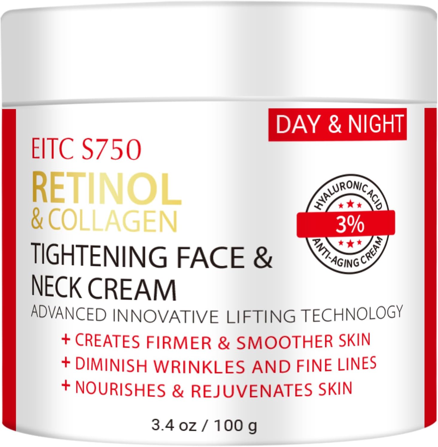 ZDQULX Retinol and Collagen Face and Neck Cream front view