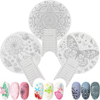 Nolitoy 3 Pieces Nail Stamping Plate Kit front view