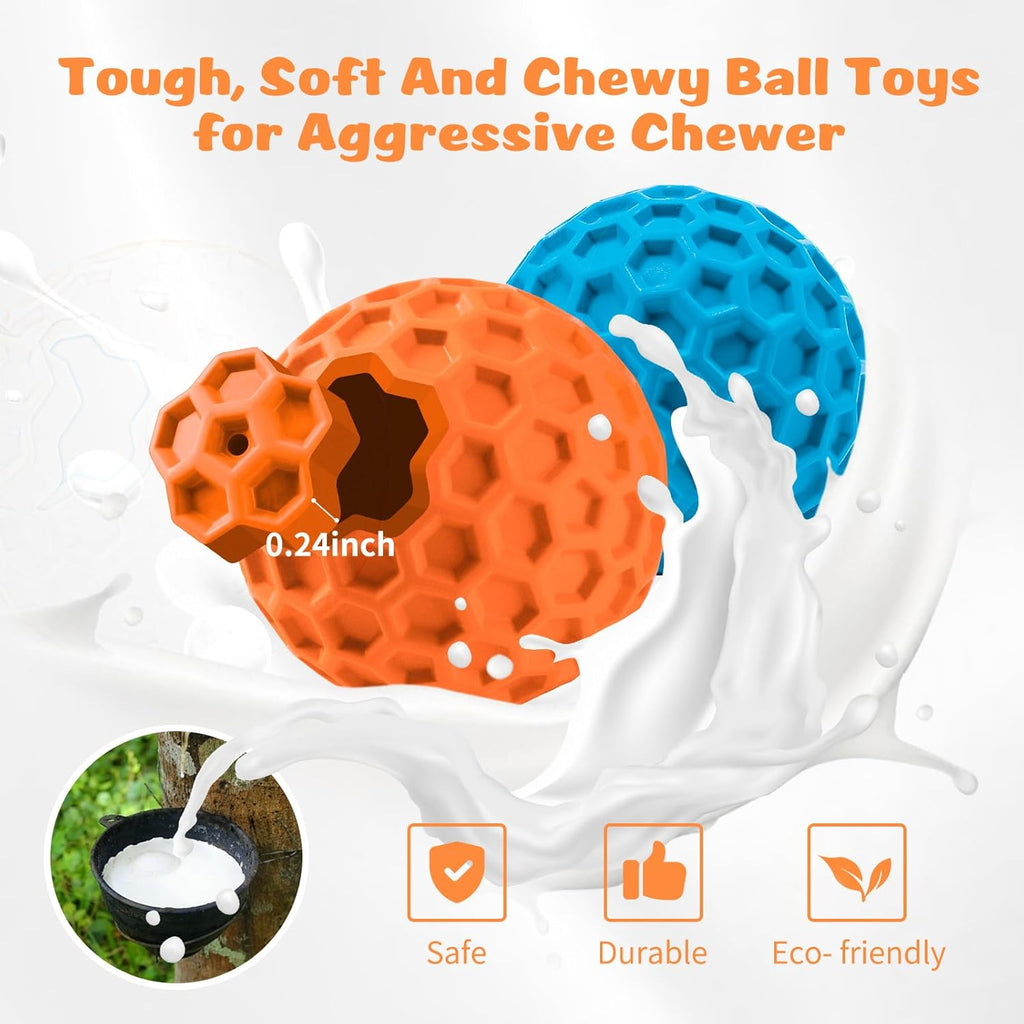 Large dog playing with Hippih interactive rubber ball
