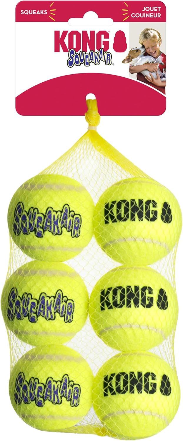 Durable KONG brand tennis ball for fetch training