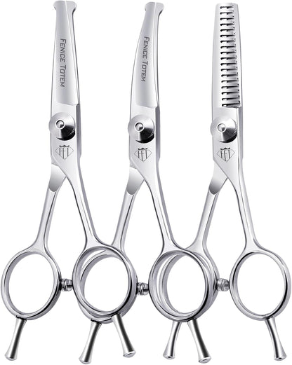 Dog Grooming Scissors: 4.75" Pet Curved Shears Made of Advanced JP440C Stainless Steel Alloy for Trimming Dogs Cats and Other Pets Face and Paws - Image 9